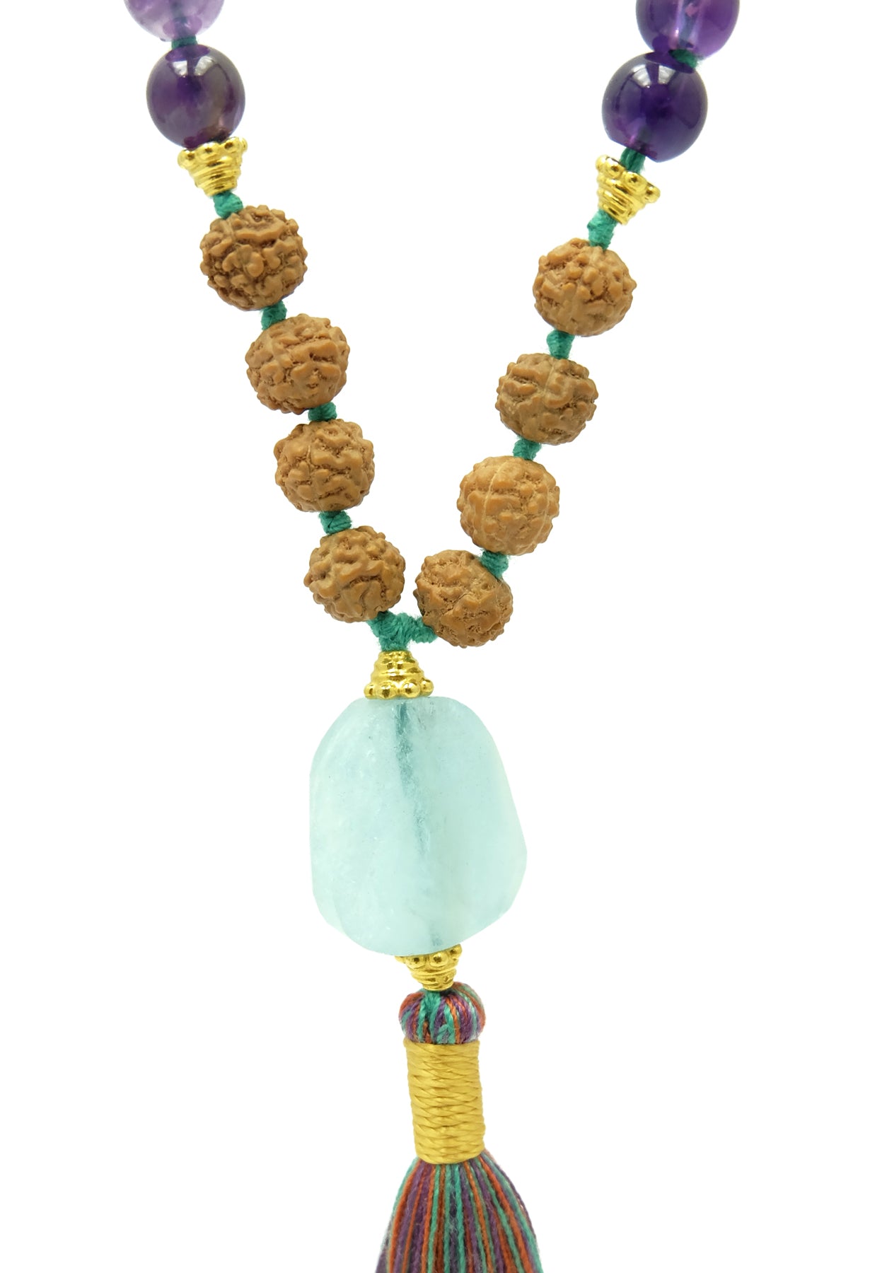Veda in Aquamarine Mala