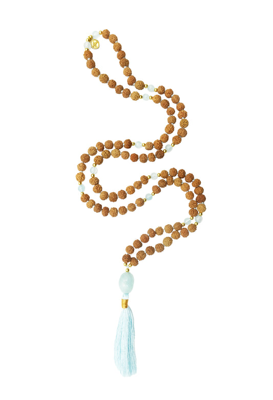 Sacred Aquamarine Mala