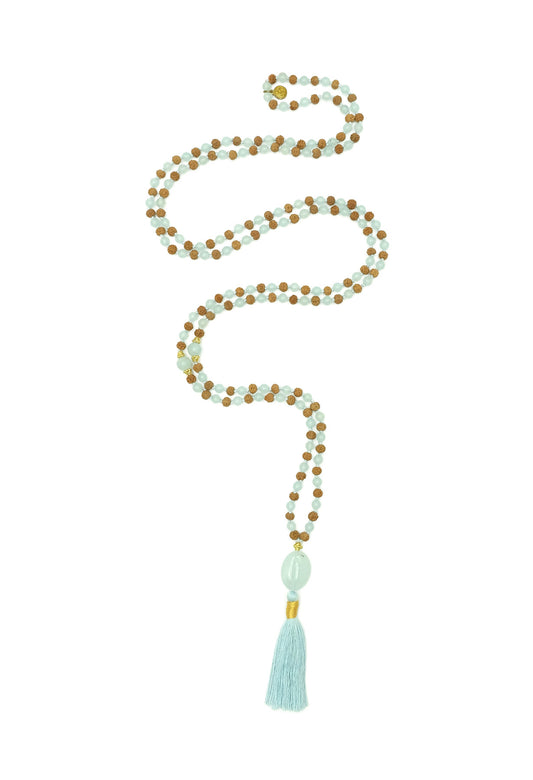 Jaiho in Aquamarine Mala